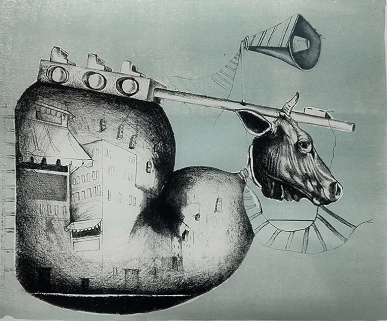 cow in city ll